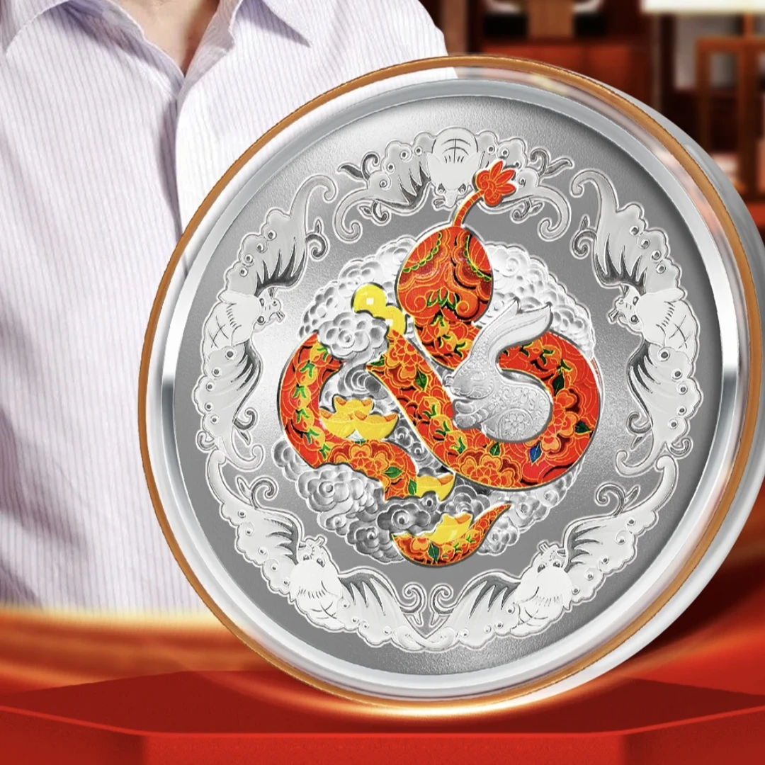 【蛇盘兔辈辈富】乙巳蛇年生肖贺岁礼盒 办公室家用创意轻奢中式风