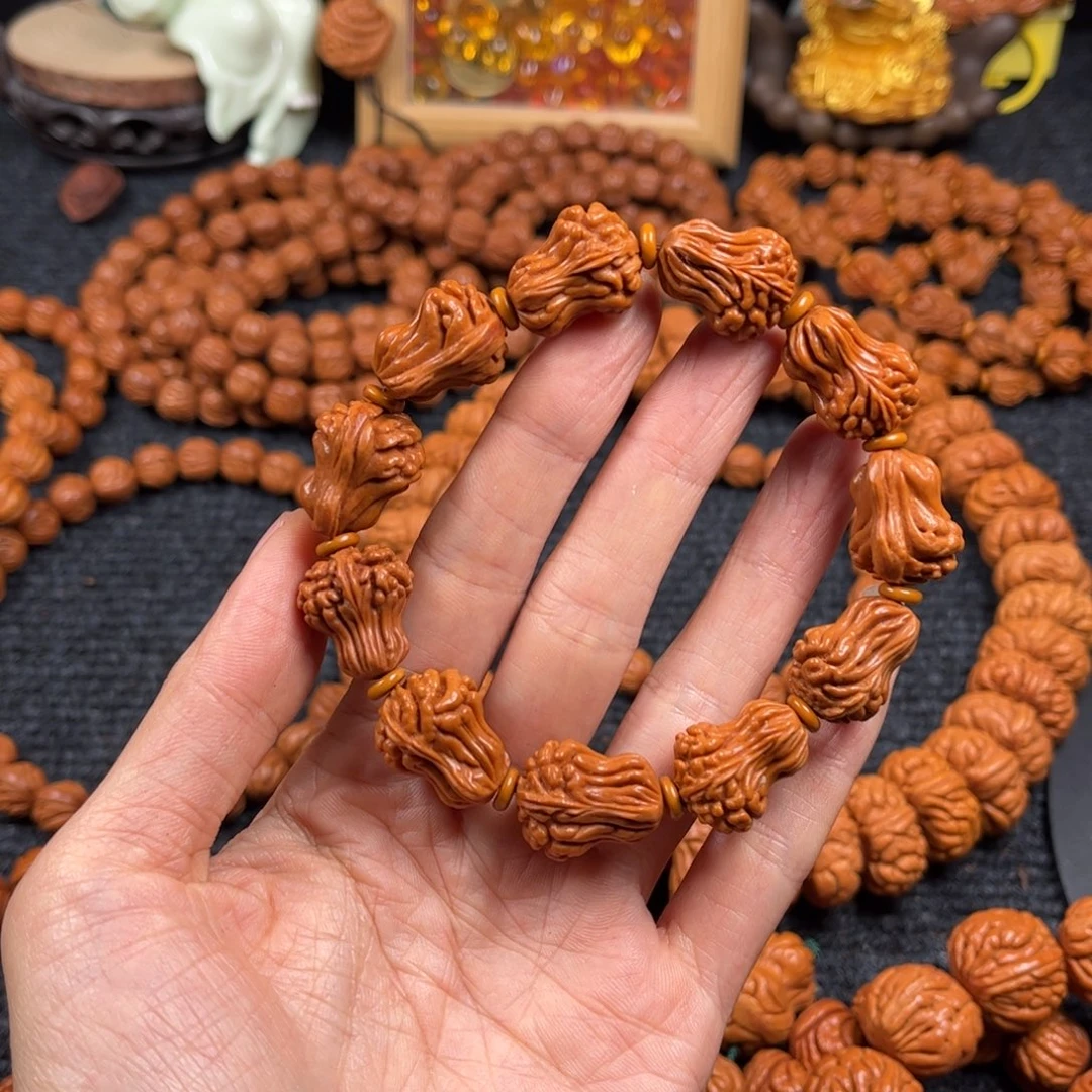 文玩核桃手串C14桃核手串