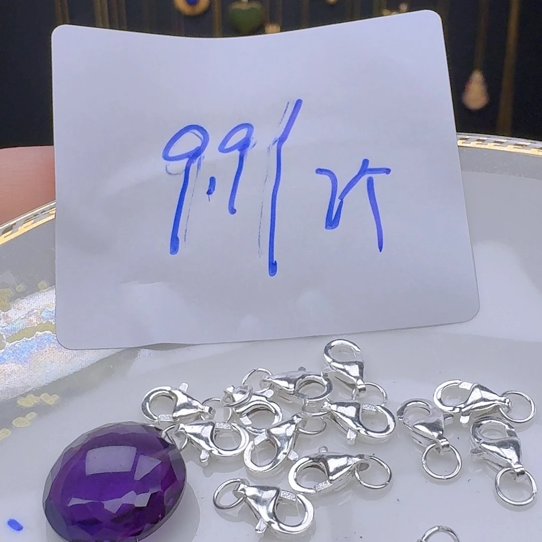 紫晶颈饰银S925镶嵌紫水晶925镶嵌11