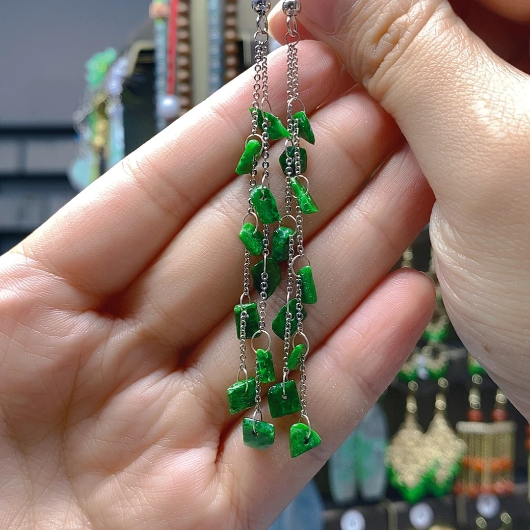 未镶嵌翡翠耳饰翡翠