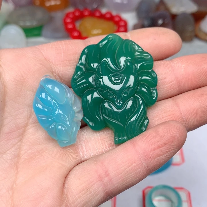 玛瑙/玉髓颈饰未镶嵌风**语
