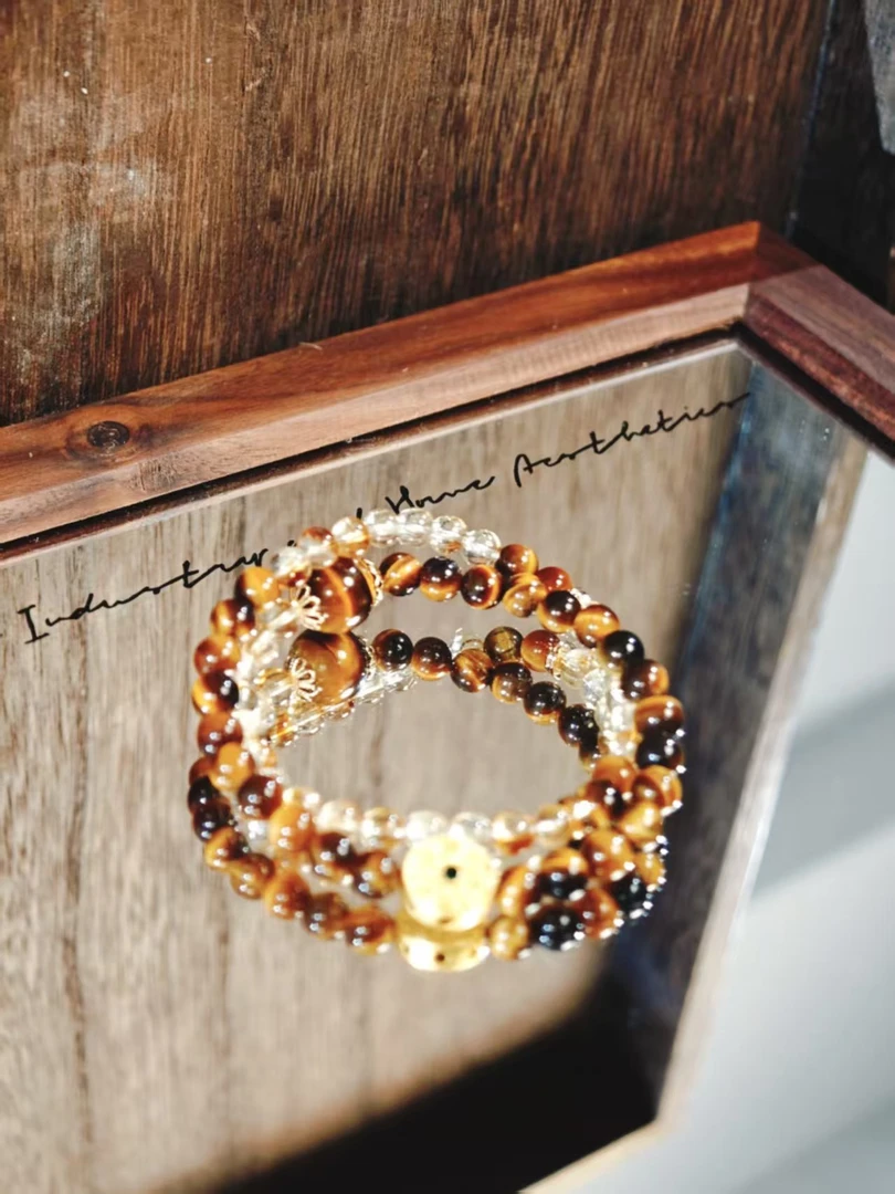 【YY0156】虎眼黄塔晶原创设计搭配水晶手串