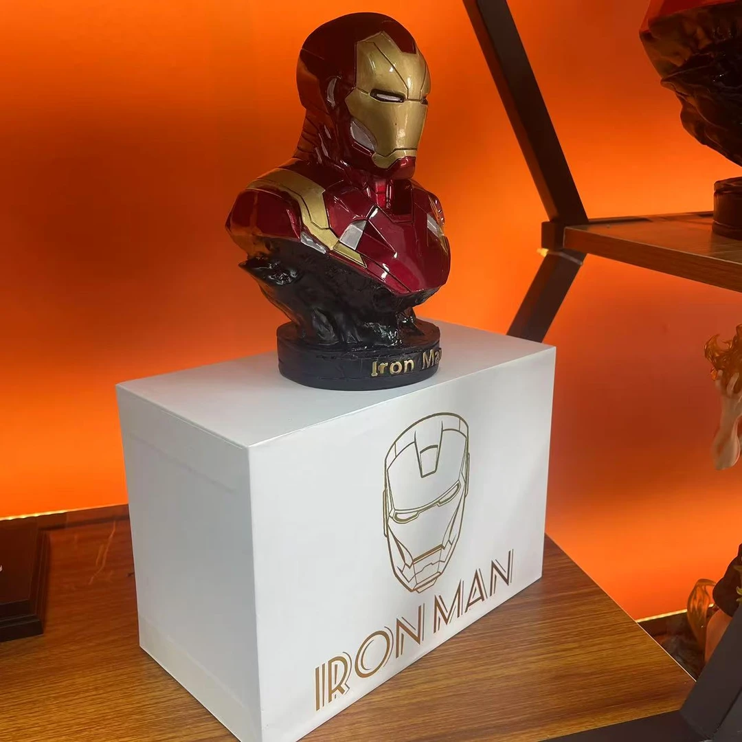 漫威系列GK树脂小号钢铁侠半身像模玩礼物摆件