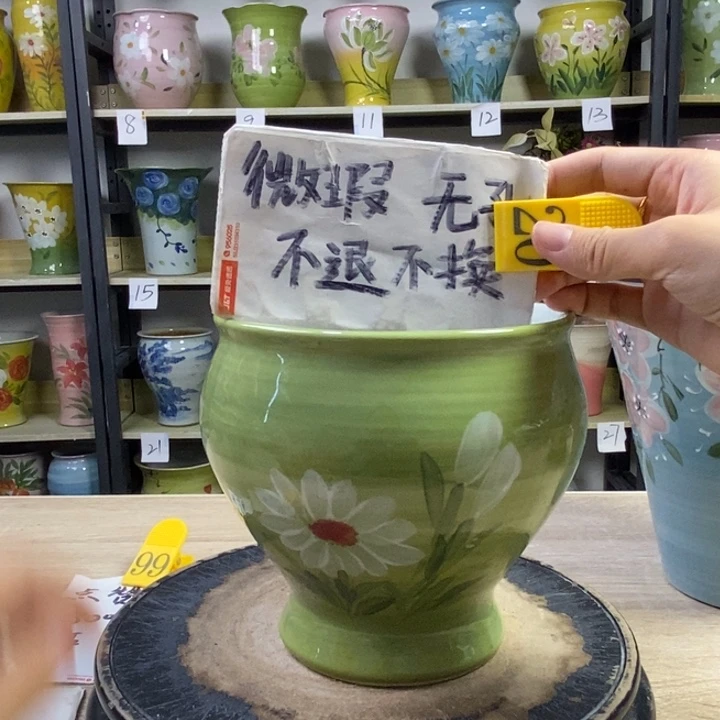 景德镇高温陶瓷花盆