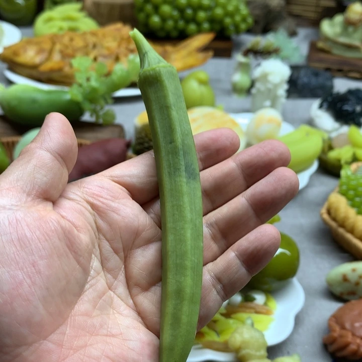 蛇纹石玉未镶嵌摆件坠***叶