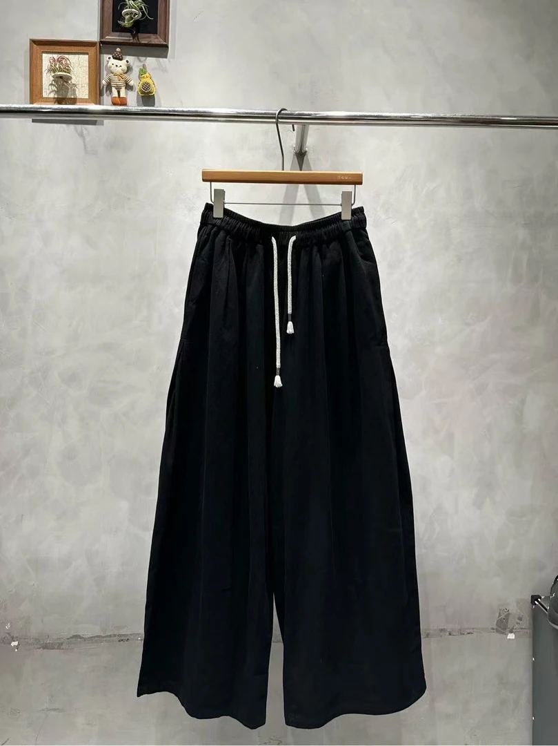 米多多 KLLR#9577#简约百搭抽绳休闲裤