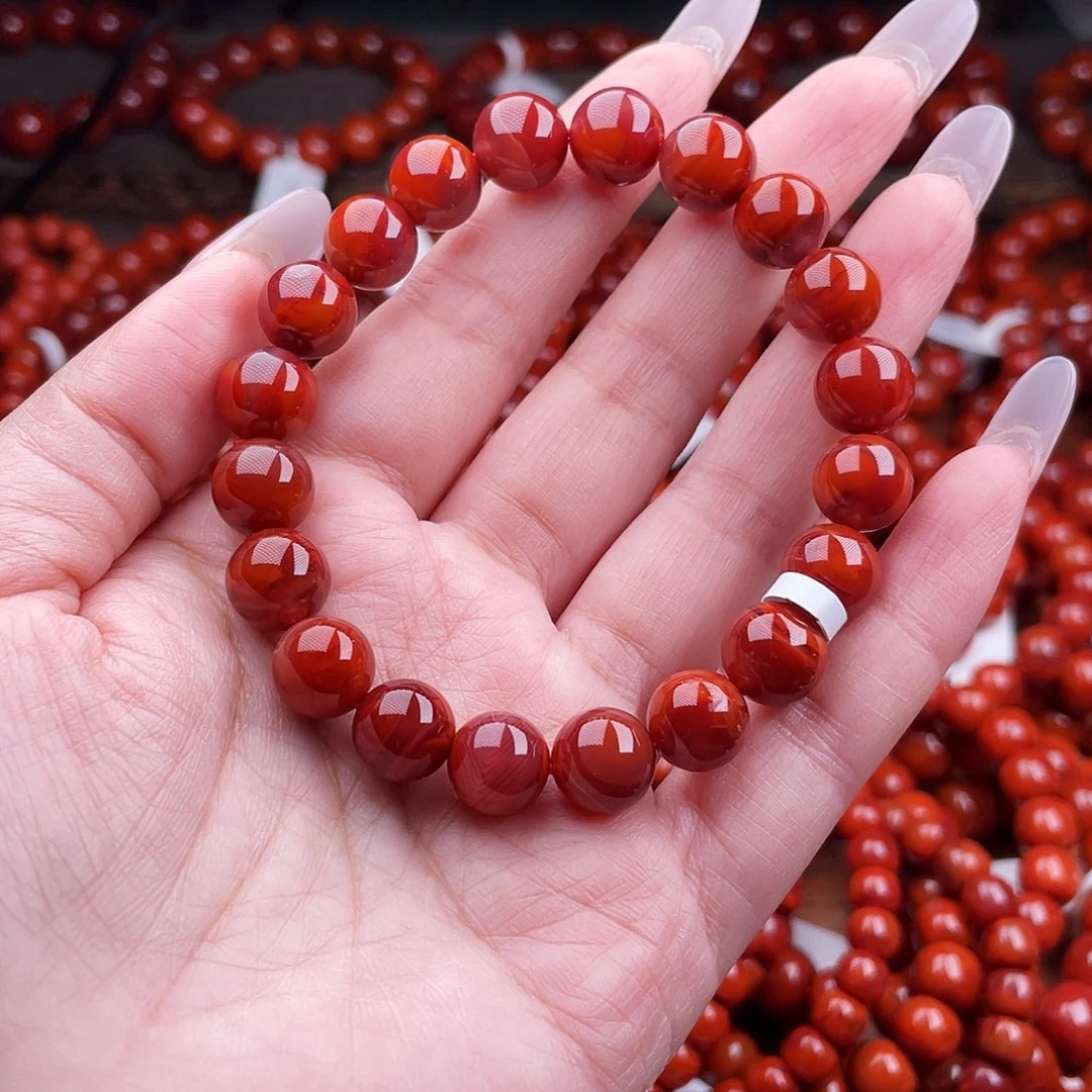 南红玛瑙未镶嵌瓦西手串10mm