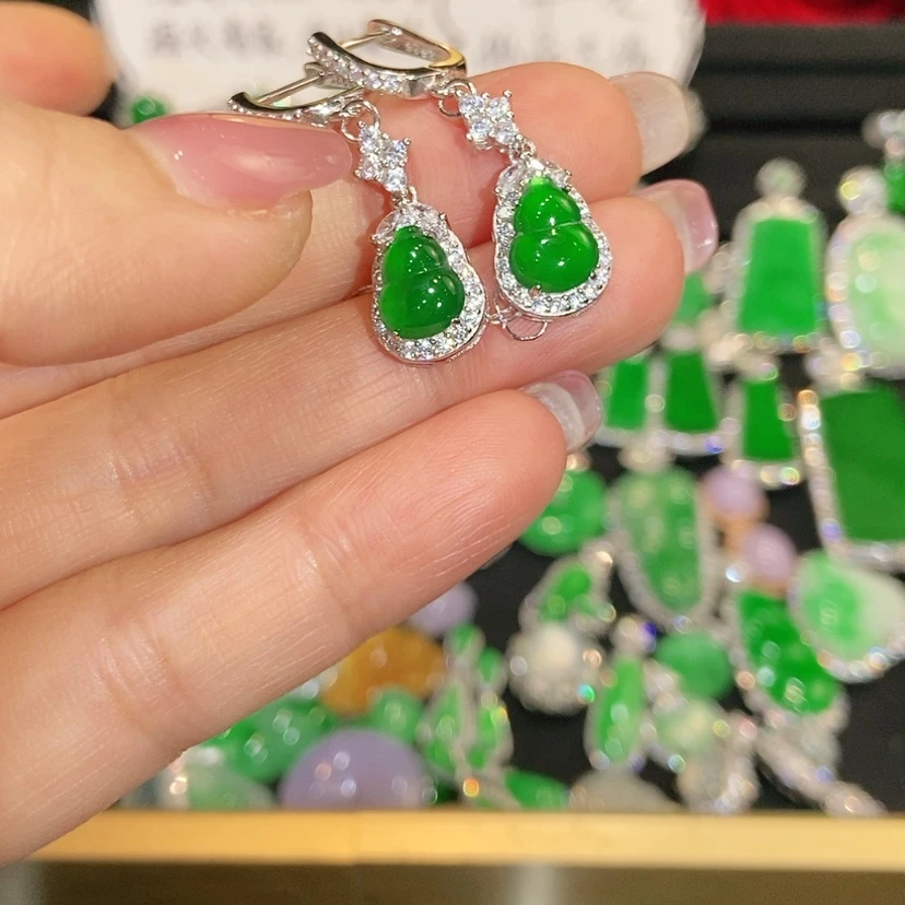 【闪购商品】未镶嵌翡翠耳饰天然翡翠