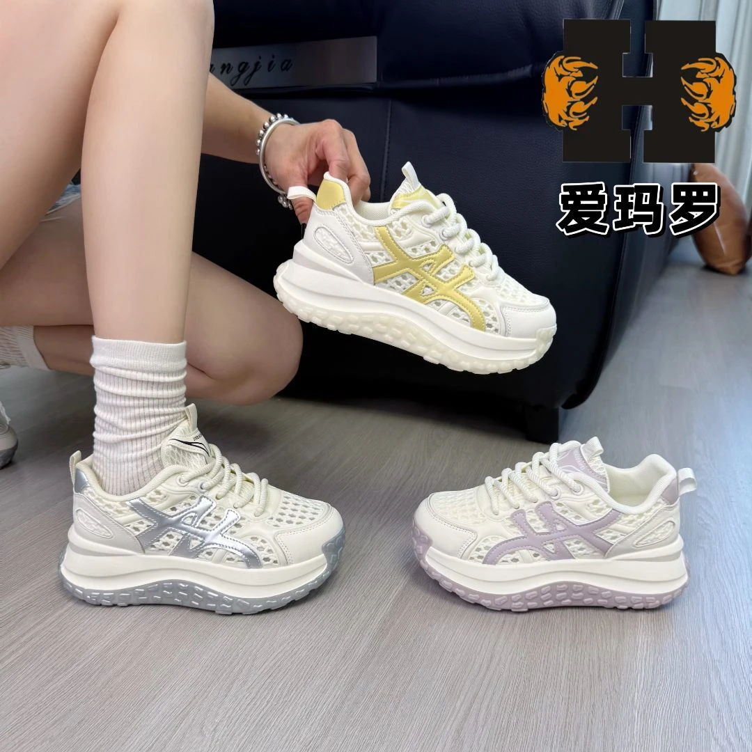 2025新款网面休闲鞋女时尚百搭透气防滑潮鞋8898