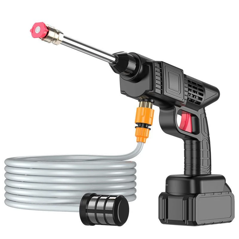 德国进口高压水枪无线洗车机家用便携式强力喷水枪充电锂电池洗车