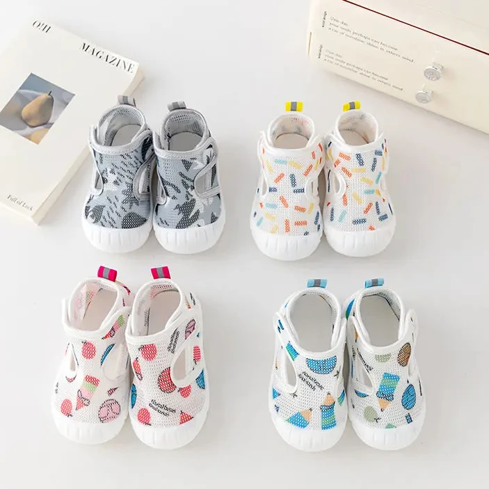宝宝凉鞋学步鞋2025新款夏季儿童网面透气男童室内鞋软底防滑女HR
