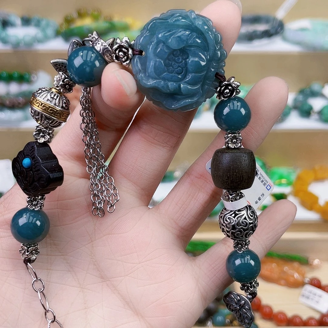 丫***丫翡翠未镶嵌手链手链