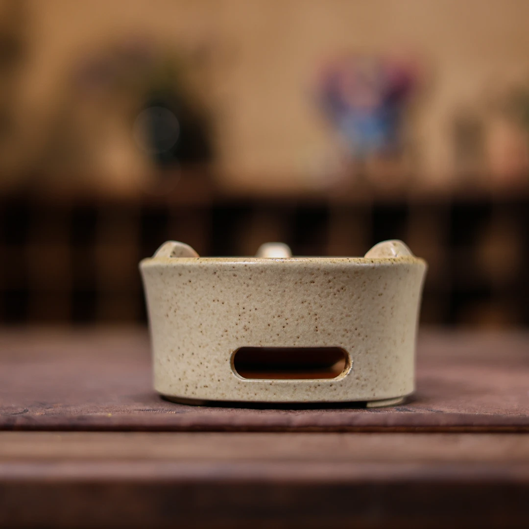 【静姐小院】月白釉-灰念-星辰蜡烛炉茶道配件（灰念0708）