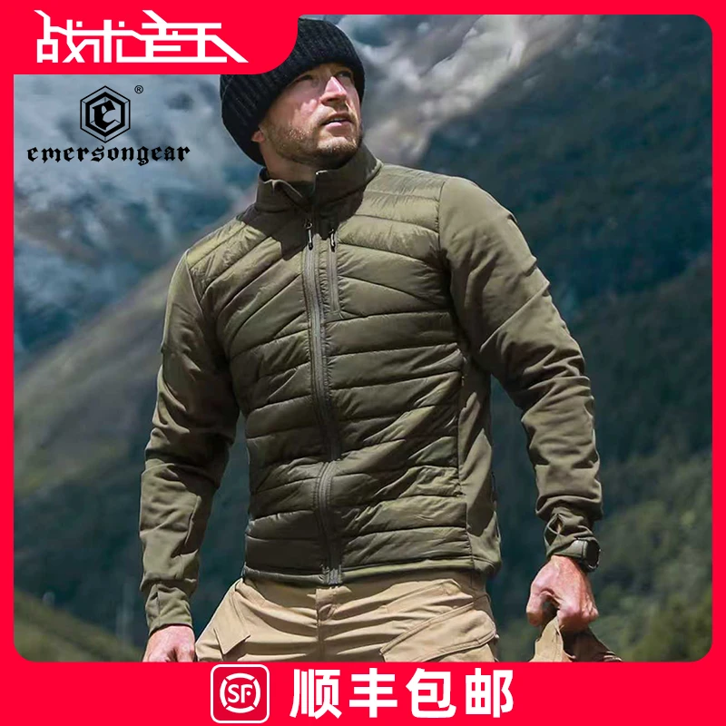爱默生雪豹战术棉服冬季户外登山防风防寒保暖中间层外套轻薄棉衣