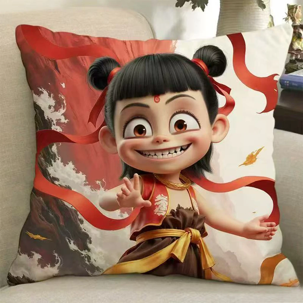 哪吒周边抱枕之魔童闹海2爆款哪吒熬丙熬光手办玩偶礼物公仔摆件