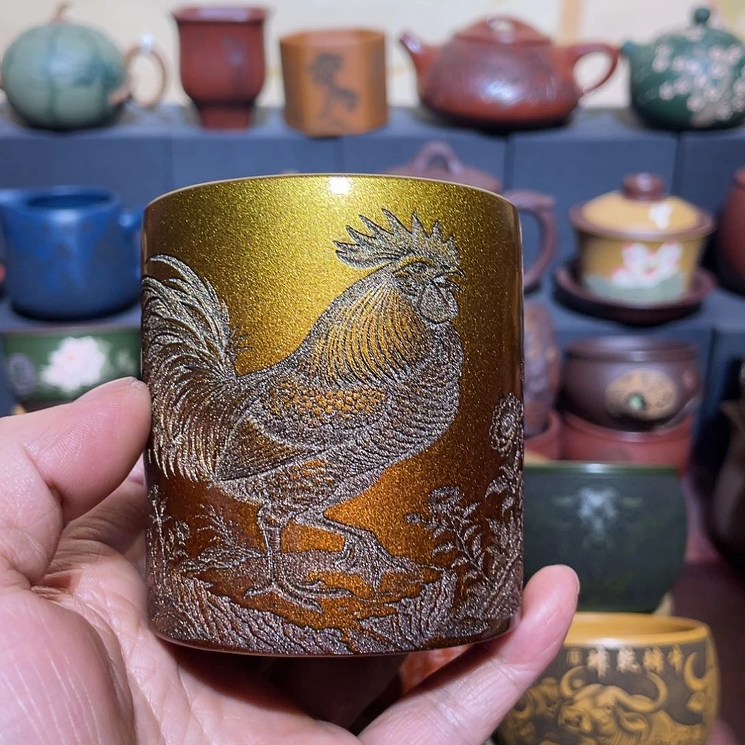 原矿紫砂手工主人杯