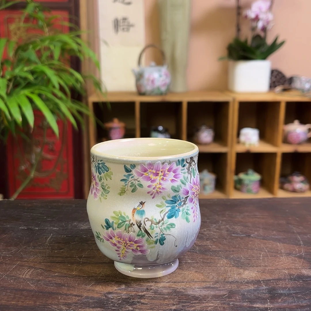 柴烧手工手绘陶瓷