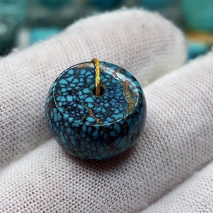 绿松石未镶嵌天然原矿 地大质检