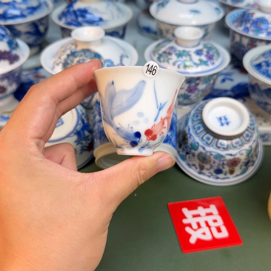 彦祖纯手工手绘茶具146