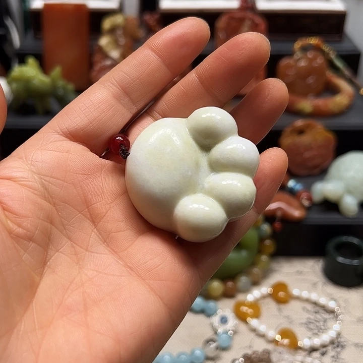 蛇纹石玉未镶嵌手把件