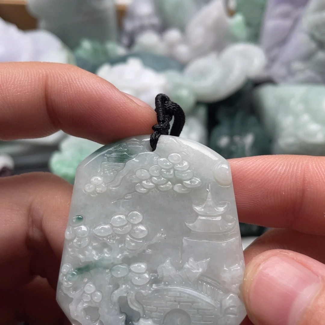 翡翠未镶嵌吊坠(不含链)