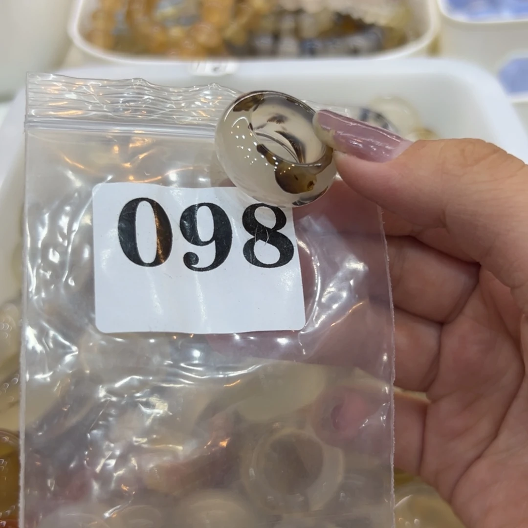 玛瑙/玉髓戒指合金98港11