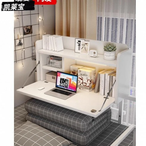 床上桌宿舍悬空电脑桌大学生上下铺寝室神器可折叠书桌学习小桌子