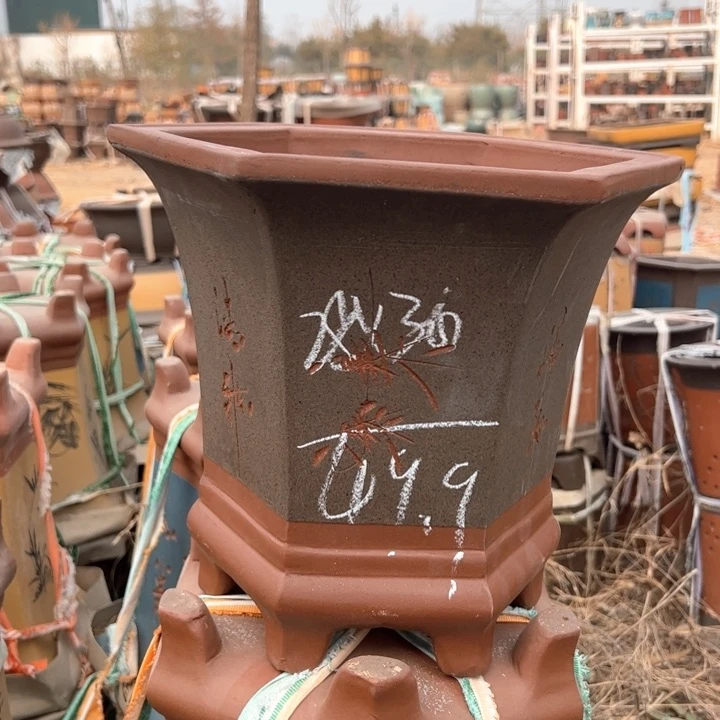 红陶紫砂兰花盆精品