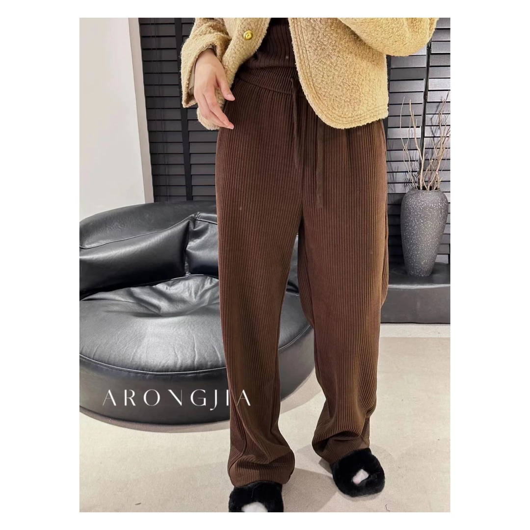 【ARONG阿荣家】坑条休闲裤05067-咖色-ML-XL-5预