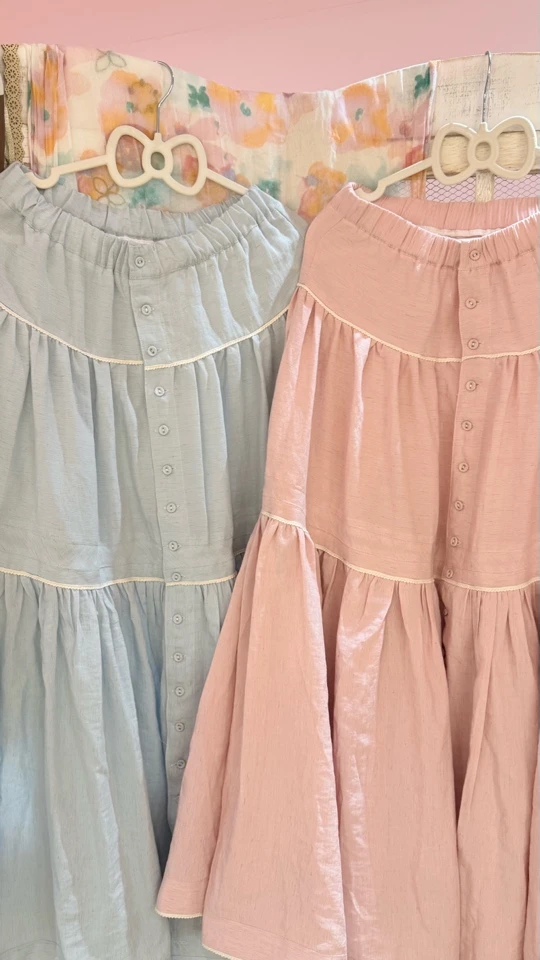 珍五自制 超仙长裙（粉/蓝/黄