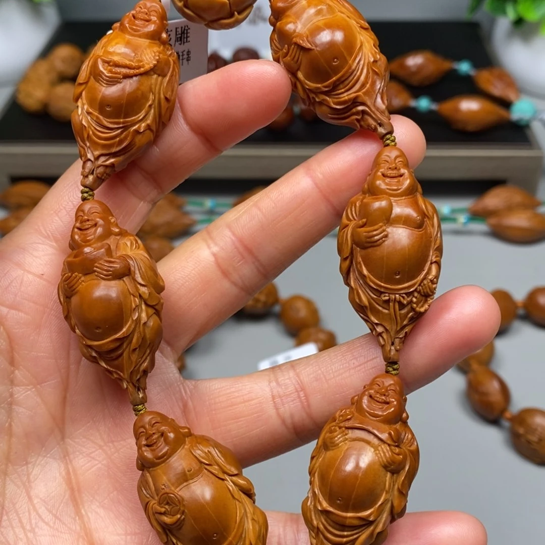 橄榄核吊坠六合弥勒