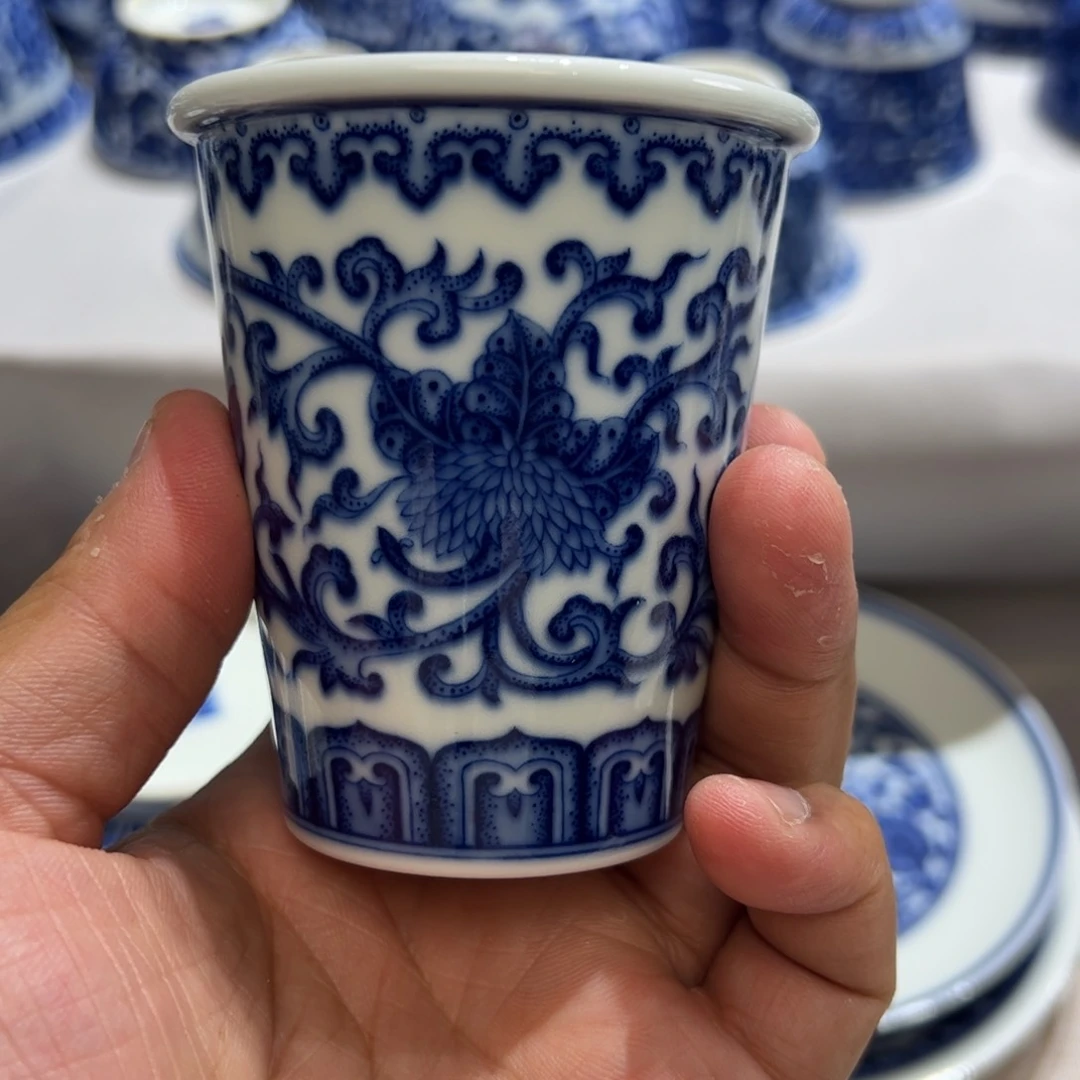 青花西番莲小可乐
