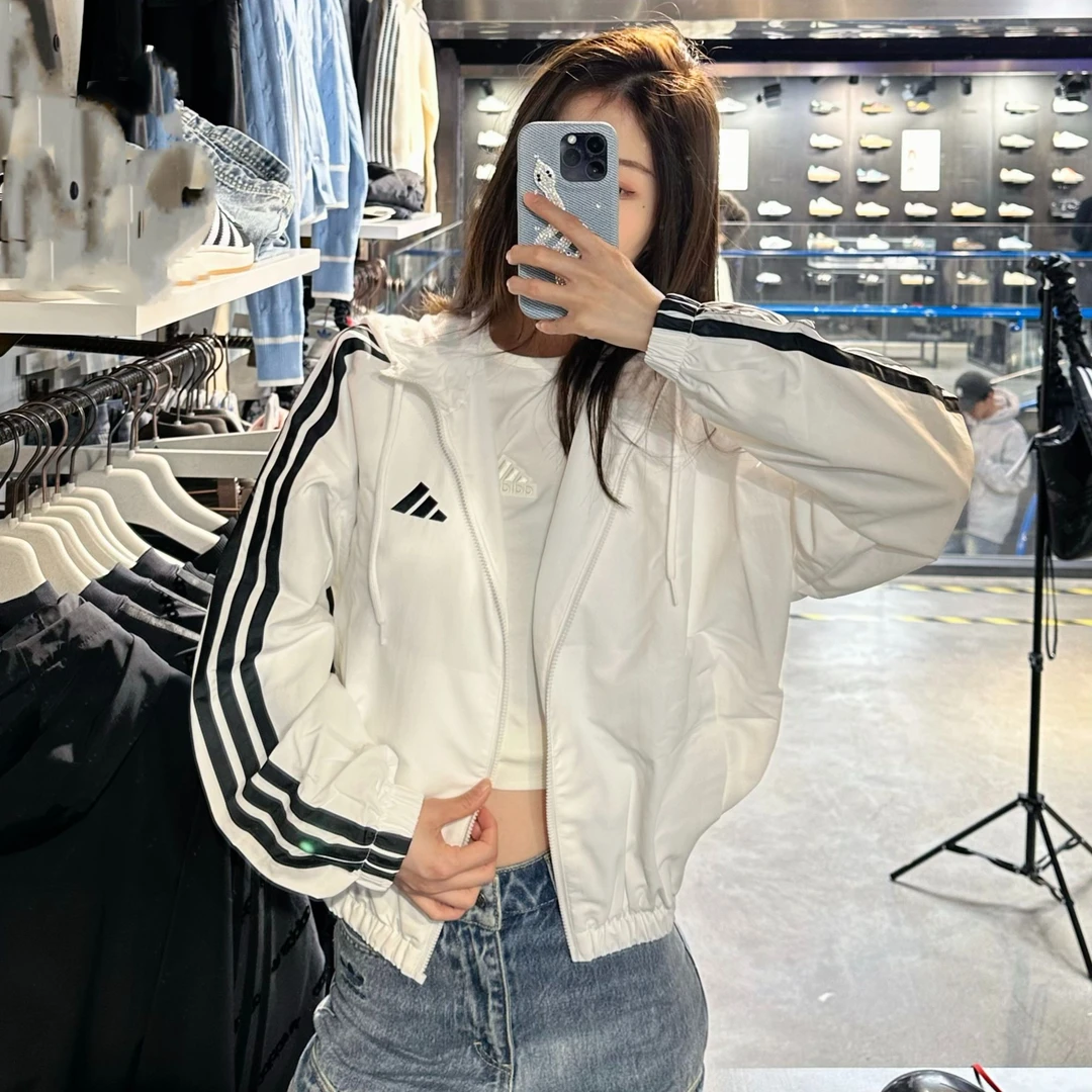 adidas阿迪达斯欧若风女子运动休闲夹克外套JZ2161