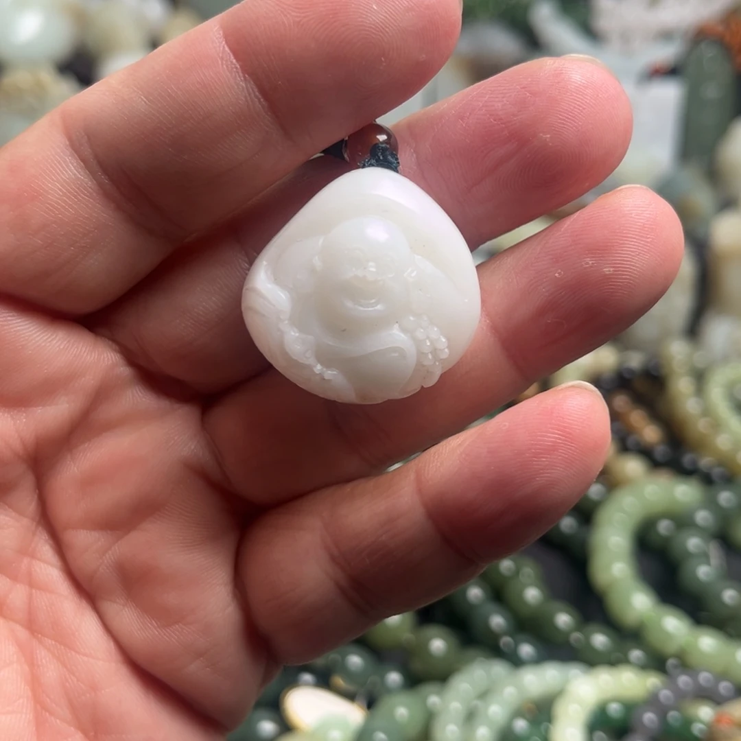 和田玉（青白玉）未镶嵌吊坠(不含链)