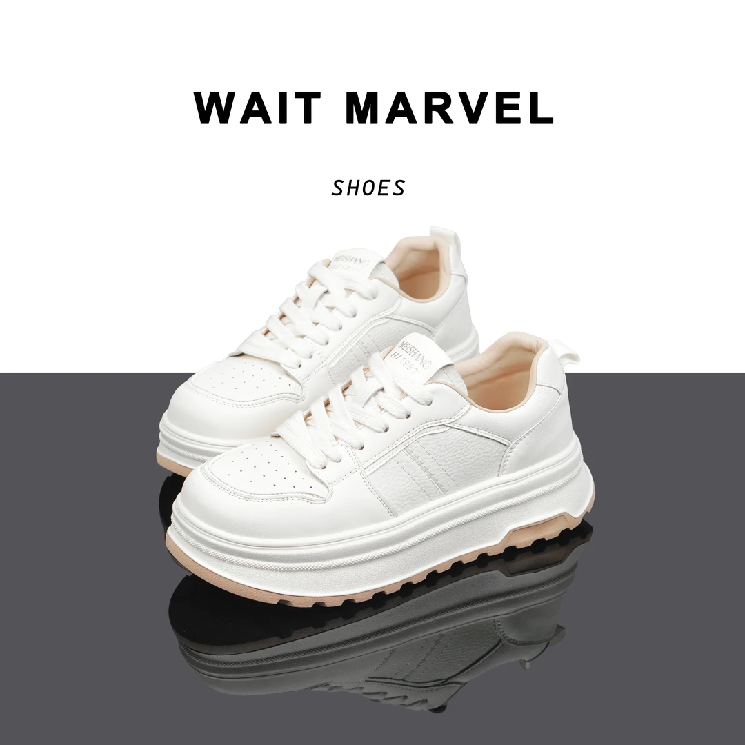 WAIT MARVEL2025春季新款小白鞋女休闲百搭运动鞋
