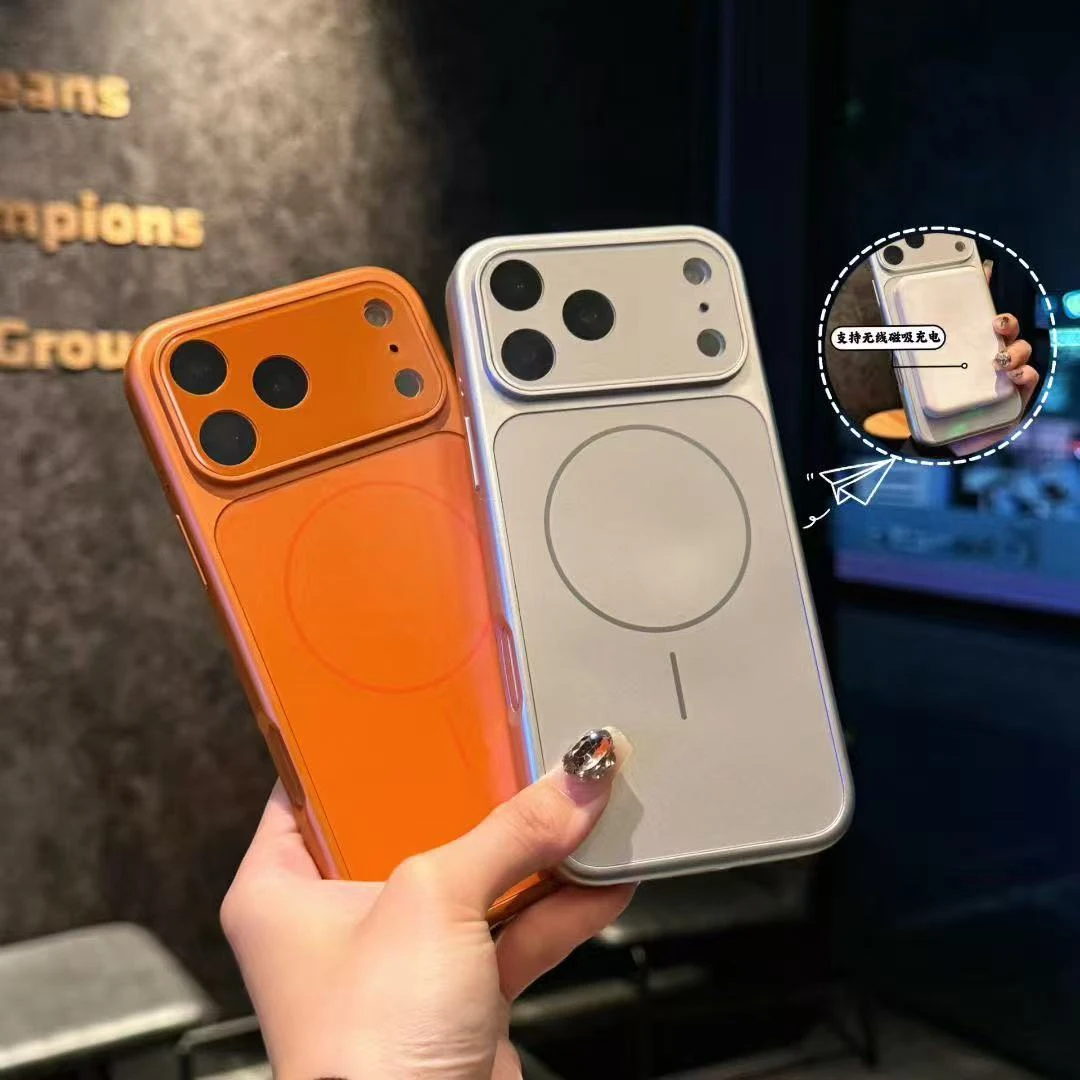 适用iPhone17promax手机壳秒变17大视窗16超火15磁吸14磨砂13