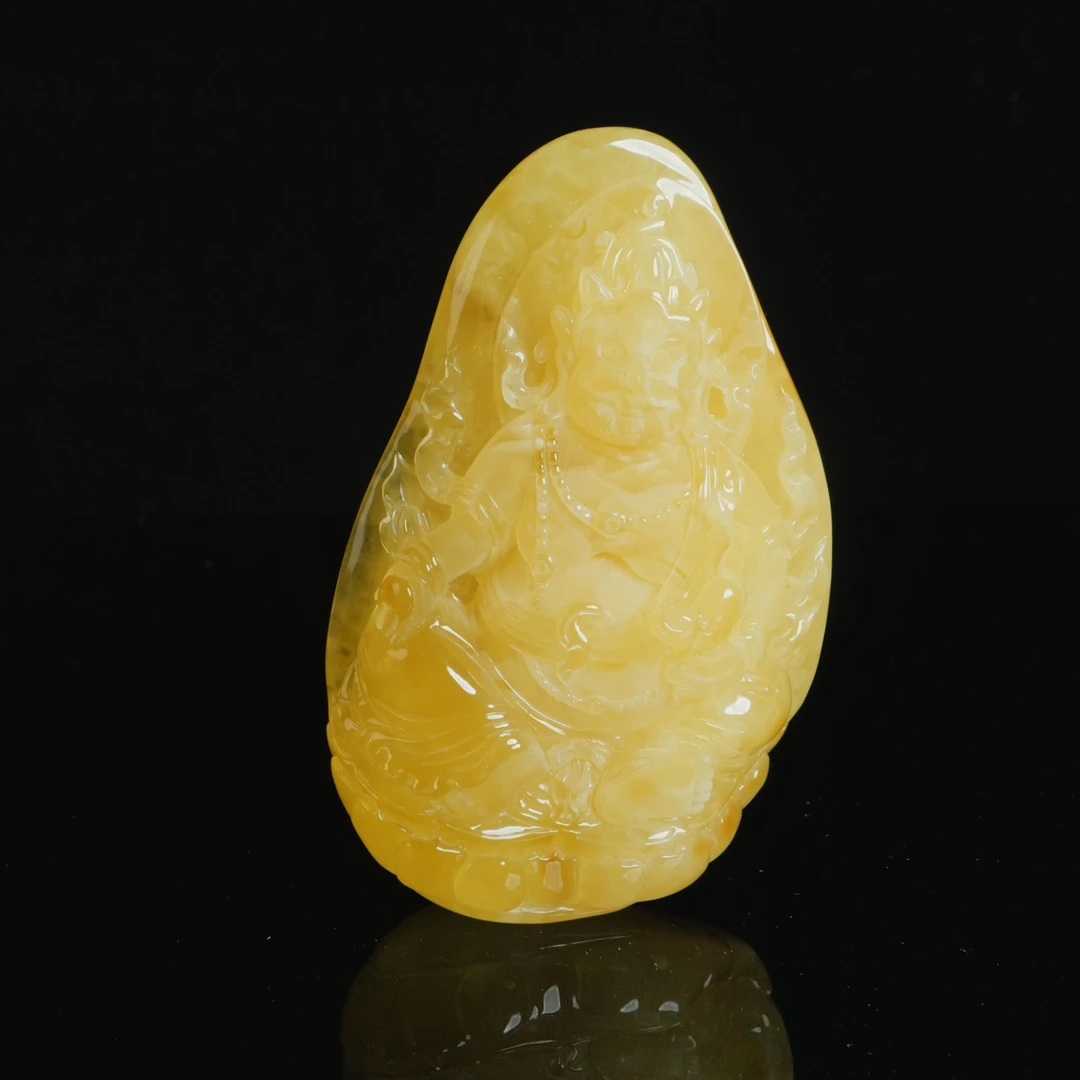 M6426 蜜蜡摆件-黄财神 167.62g