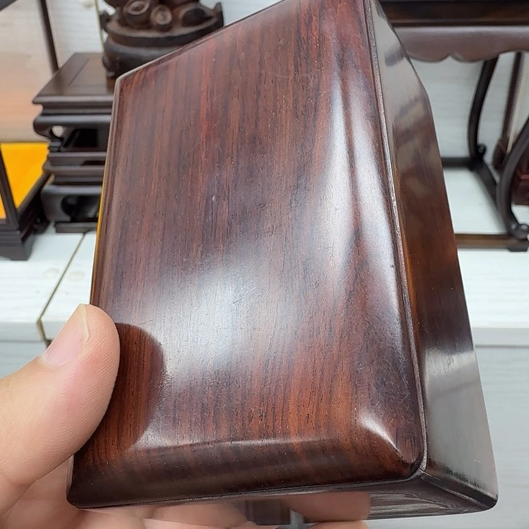 木大红酸枝长方独板盒子