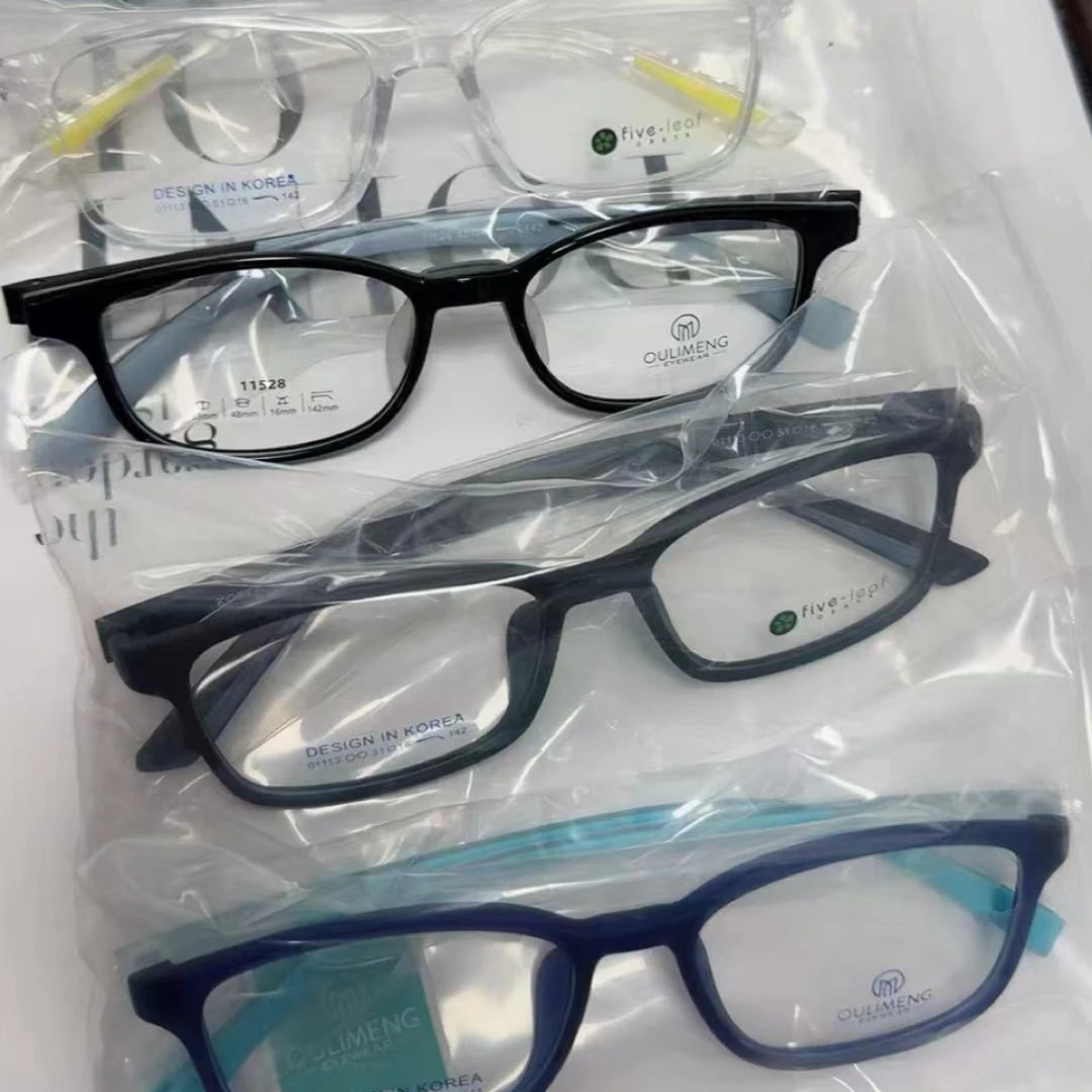 优质双色硅胶青少年儿童眼镜架特价处理