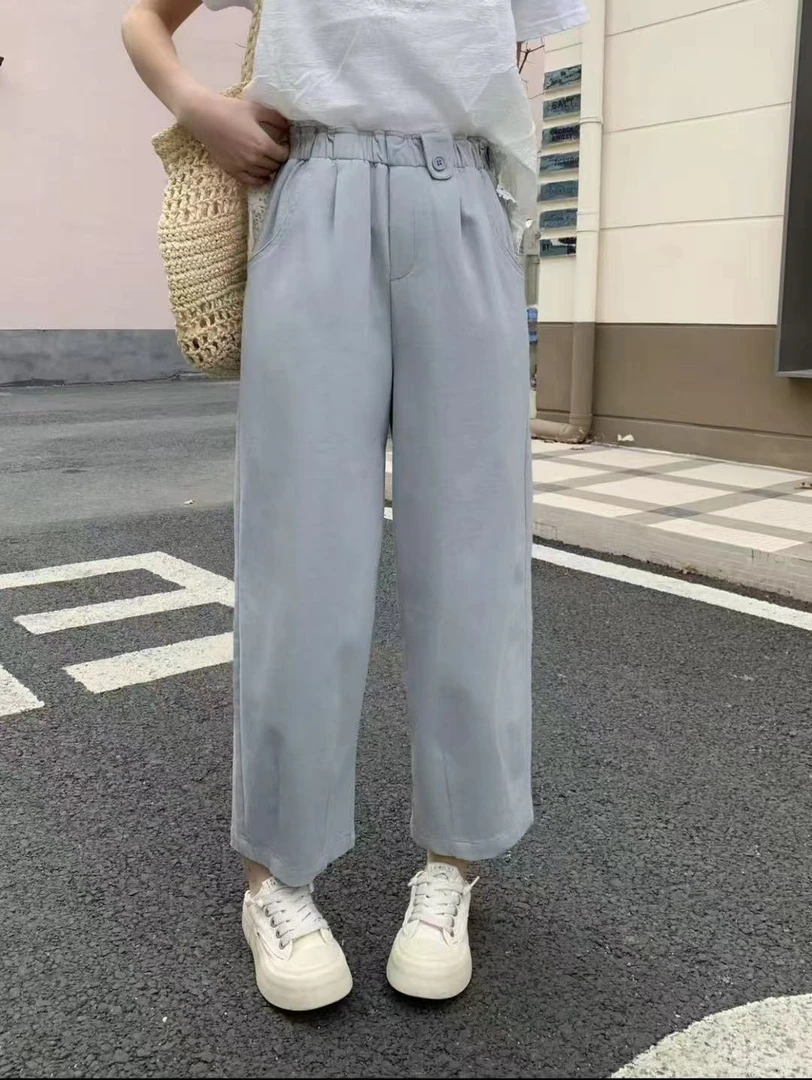 2591名欧家花苞九分裤