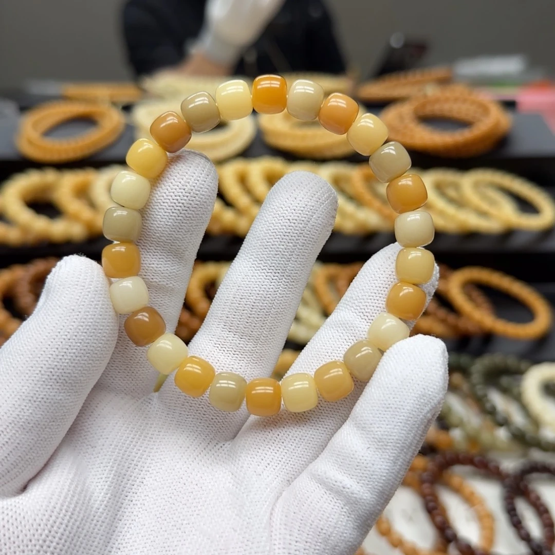 手串菩提根/象牙果8×9 5年 鬼工