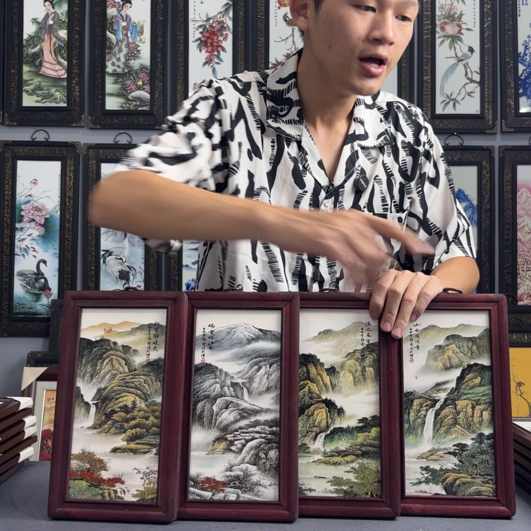 摆件景德镇陶瓷瓷板画