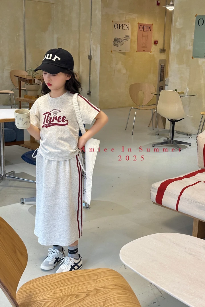 安小可童装女童夏季洋气上衣半身裙套装韩版休闲运动两件套宝宝