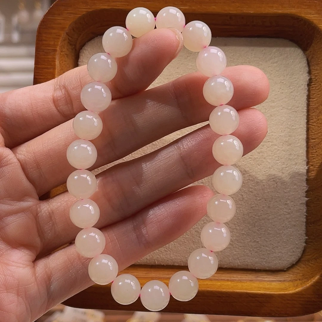 未镶嵌手串和田玉熟藕肉底手串