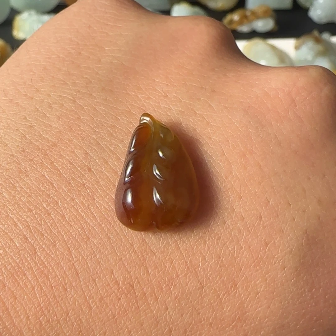 未镶嵌定制翡翠翡翠叶子