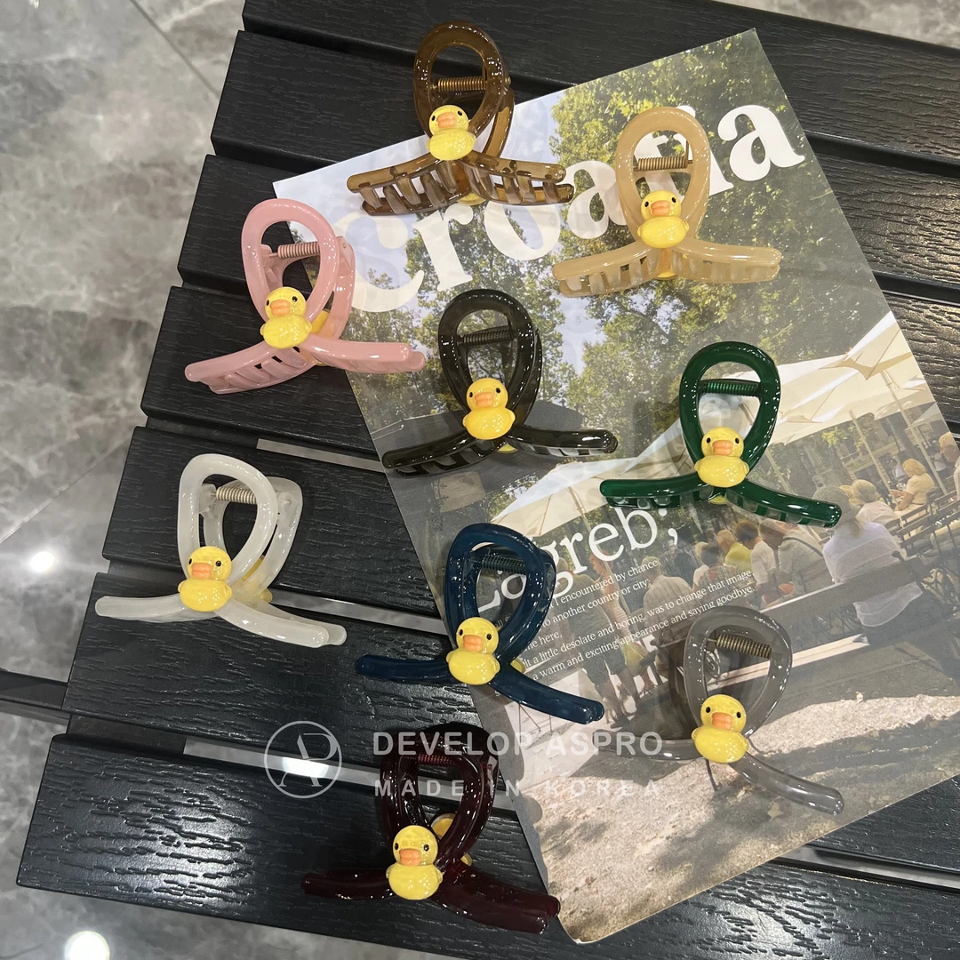 【现货 曾美女专属福利】韩国新款正品减龄洋气爆款小鸭子抓夹FL666