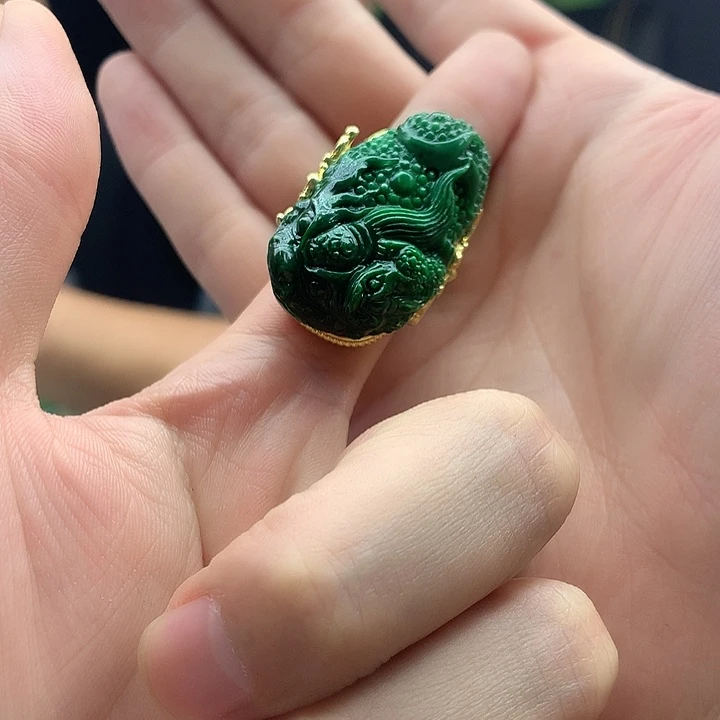 翡翠银S925镶嵌颈饰