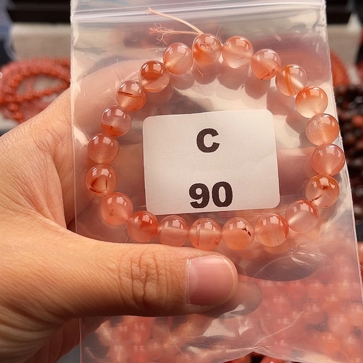 南红玛瑙未镶嵌多样性发货默认微瑕称重9mm