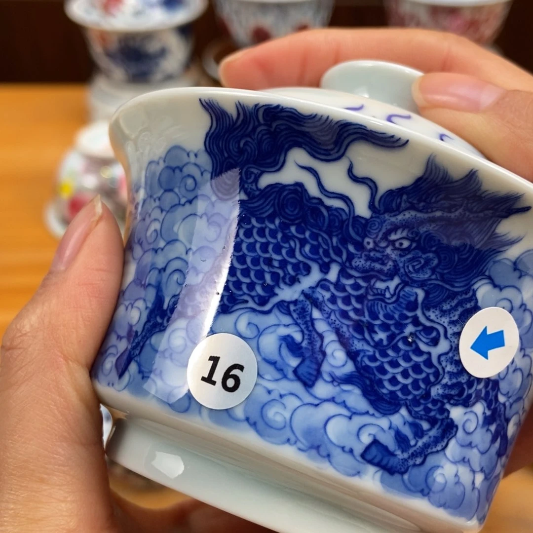 手绘现代茶具非古董