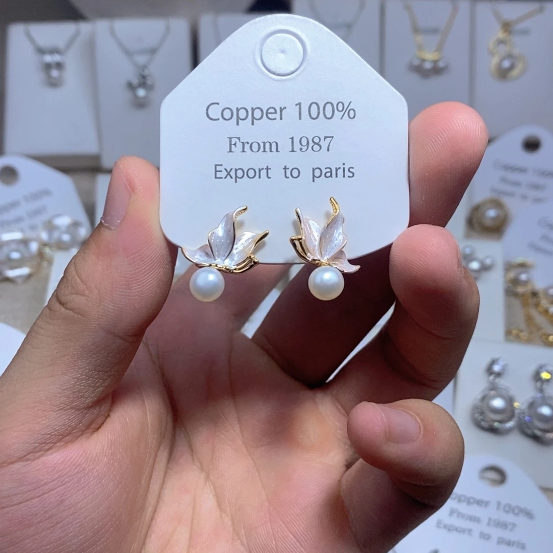 未镶嵌淡水珍珠耳饰